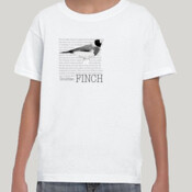 Finch Text Grayscale Unisex Youth Tee