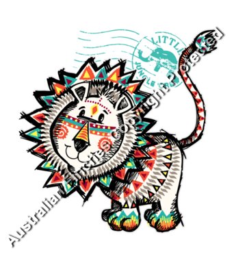 Crayon Lion