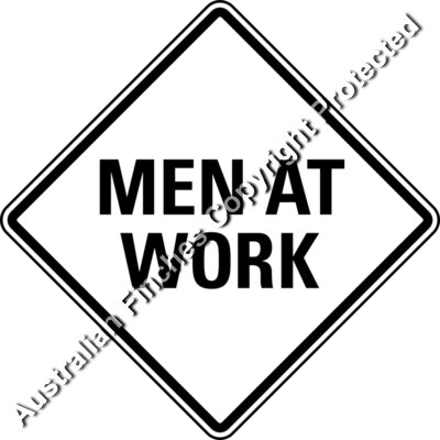 Men At Work Sign