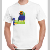 Save the Gouldian Finch Colour Gildan Cotton Tee
