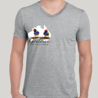 Gouldian Finch Map V Neck Tee